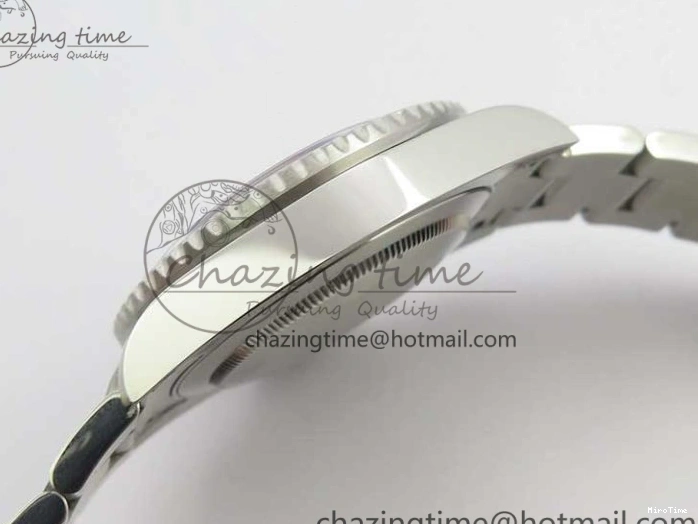 MiroTime 0417 Breathable GMT Master II 116719 BLRO Real Ceramic 904L SS GMF 1:1 Best Edition Black Dial on Bracelet A3186 (Correct Hand Stack) 3243